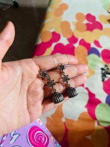 Star Jhumka Earrings