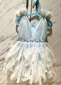 Blue Tulle Party Dress Size 20