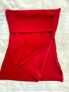 Red Bandeau (Tube) Top Trendyol