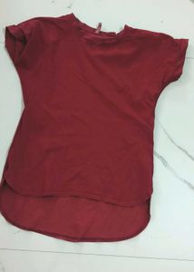 Maroon And Pink Top