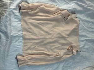 Cream Korean shirt top