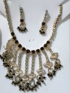 2 Necklace &amp; Earring Sets - Sterling &amp; Golden