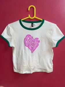 h&m y2k baby tee (S)