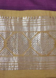 Maroon And Gold Kanziwaram Silk Saree