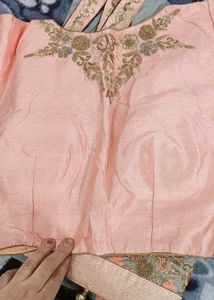 Beautiful Saree With Stitched Heavy Blouse