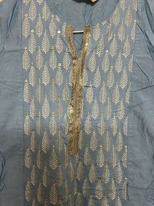 Blue Embroidered Kurta 🩵