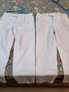 2 White Trousers For Boys
