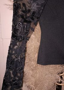Black Laced Formal Top