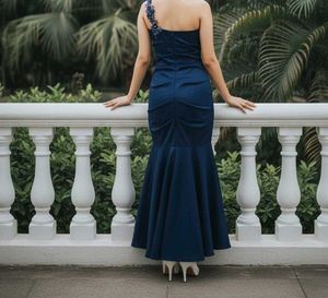 Elegant Navy Blue Gown
