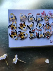 18 set Cartoon Character Stud Earrings