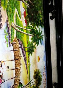 Framed Kerala Backwater Painting