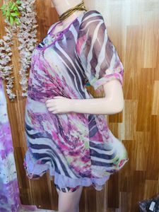 Printed Mini Dress