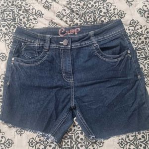 Vintage Crop Denim Shorts