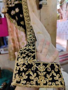 XXL Sharara  Velvet An Net 3 Piece Set 🔥
