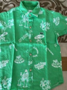 Lacoste Green Patterned Shirt