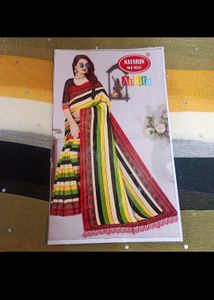 Elegant Striped Saree