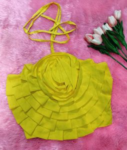 Yellow Rose Halter Top