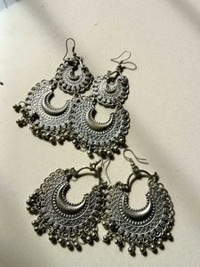 Bohemian Silver Earrings
