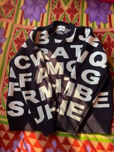 korean oversized shoulder drop sweater