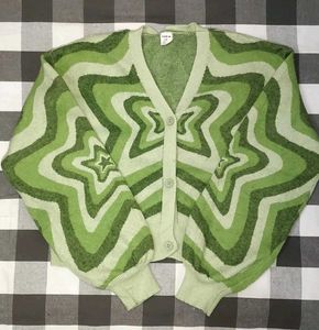 Green Pinteresty Star Cardigan