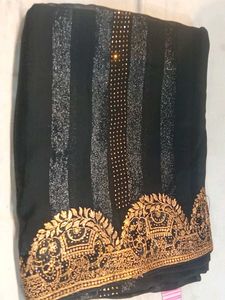 Elegant Black Saree