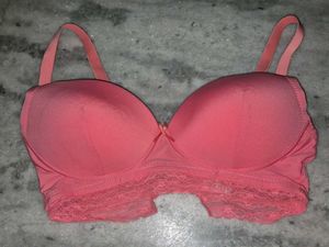 Hot Pink Lace  Bra