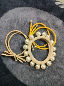 Pearl Hair Tie Set