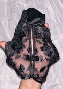 Vintage Black Lace Panties