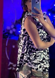 Camo Sleeveless Top