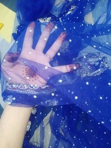 Zardozi Pearl Work Saree With Patticote Rarely Us
