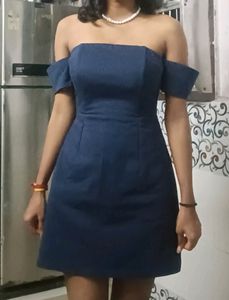 Navi Blue Mini Tube Dress