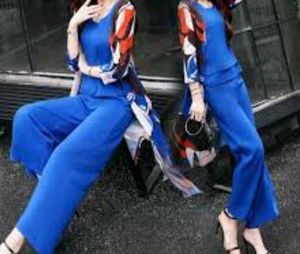 3 Piece Of Top Shrug And Palazzo Set