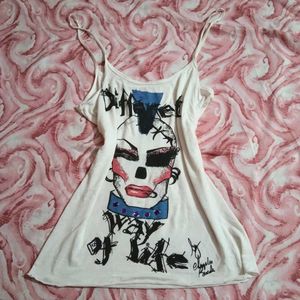 2000s Emo Long Body Fitted Top