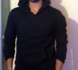 Black Hoodie For Men.