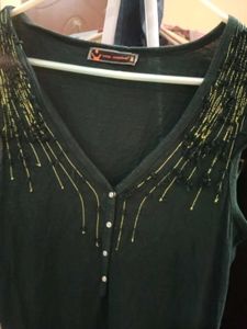 Vintage Embellished Sleeveless Dress