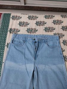 Light Wash Wide Leg Jeans
