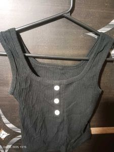 Cute Black Crop Top