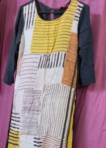 Patterned Midi Dress