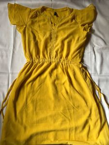 Yellow Mini Dress