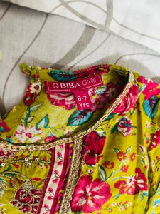 Floral Print Anarkali Dress