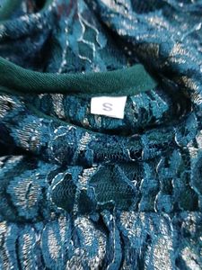 Elegant Teal Lace top