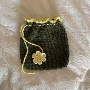 Crochet Flower Pouch
