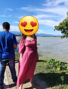 Balloon Sleeved Pink Maxi Dress