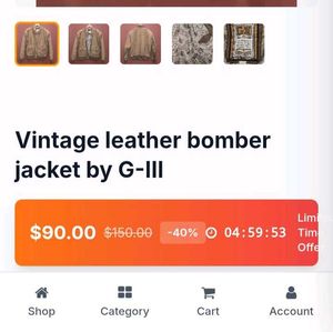 Vintage Brown Suede Bomber Jacket