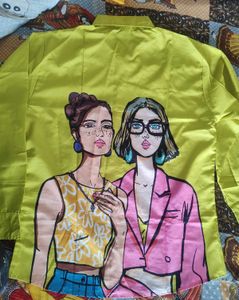 Neon Color Cool Print Shirt