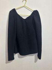 Elegant Black Long Sleeve Top
