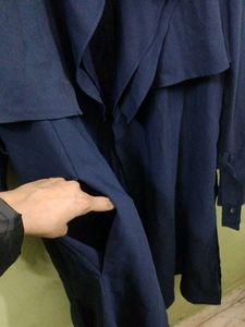 Stylish Navy Trench Coat