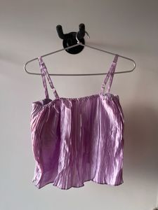 Lilac Ripple Ruffle Camisole