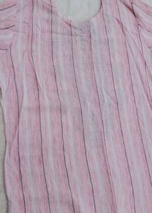 Embroidered Stylish Pink Straight Kurti