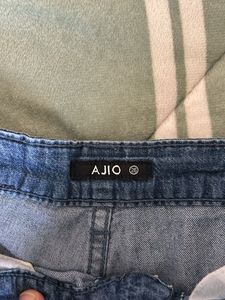 AJIO Blue Denim Pants